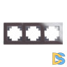 Рамка горизонтальная 3-местная Stekker Катрин 39537