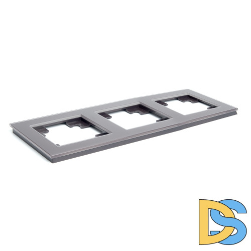 Рамка горизонтальная 3-местная Stekker Катрин 39537