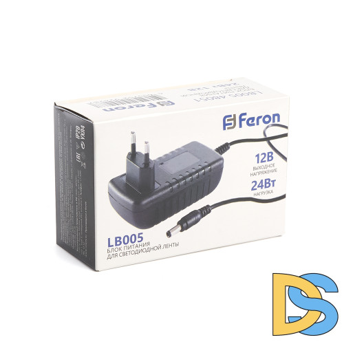 Трансформатор для светодиодной ленты Feron LB005 24Вт 12В IP20 48051
