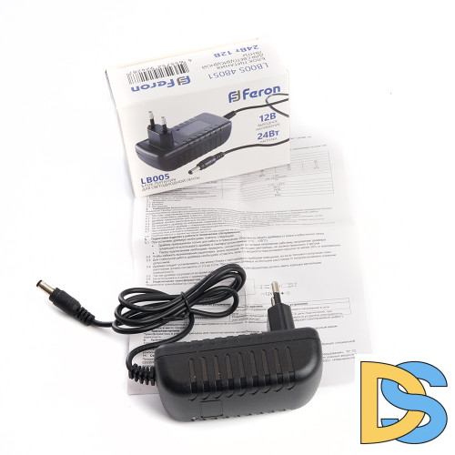 Трансформатор для светодиодной ленты Feron LB005 24Вт 12В IP20 48051