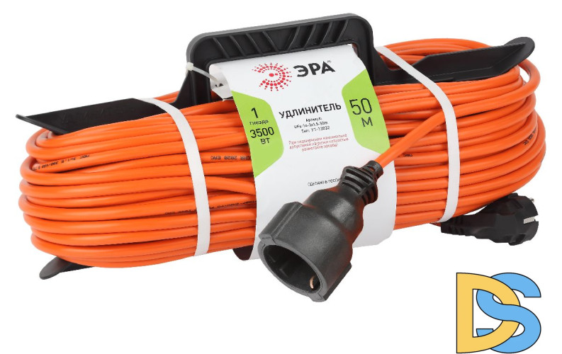 Удлинитель силовой Эра UFx-1e-3x1.5-50m Б0046814