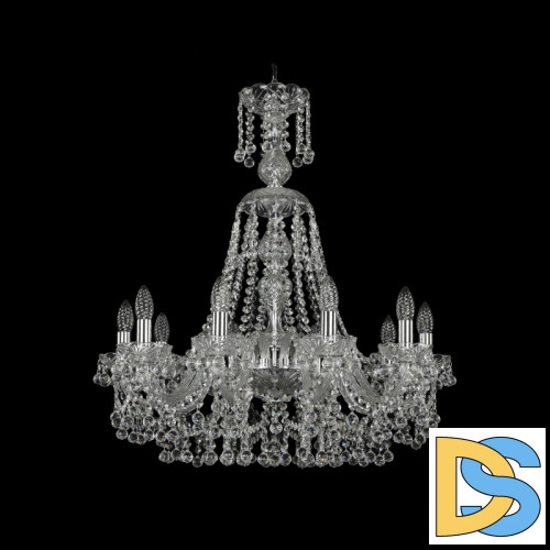 Подвесная люстра Bohemia Ivele Crystal 1409/10/240/XL-75 Ni