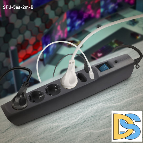 Сетевой фильтр Эра SFU-5es-2m-B C0043326