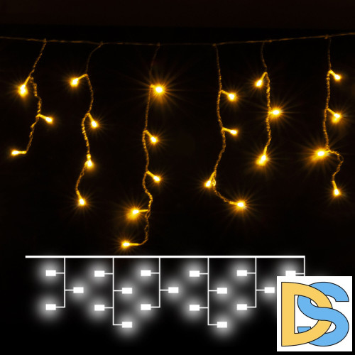 Гирлянда Eurosvet 100-001 100-001 теплый белый 1,8*0,5м IP20 a060410