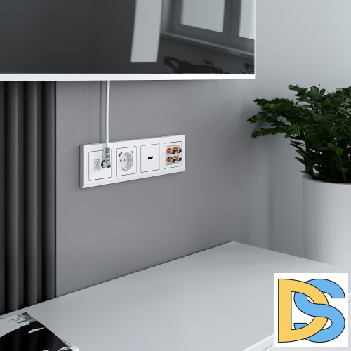 Розетка ТВ+Ethernet Werkel 4690389174414 W1181301