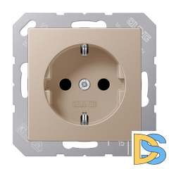 Розетка 2K+З со шторками Jung A1520KICH