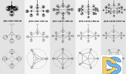 Подвесная люстра ImperiumLoft Modo 73451-22