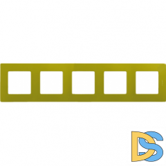 Рамка Legrand Etika 5-постовая зеленый папоротник 672545