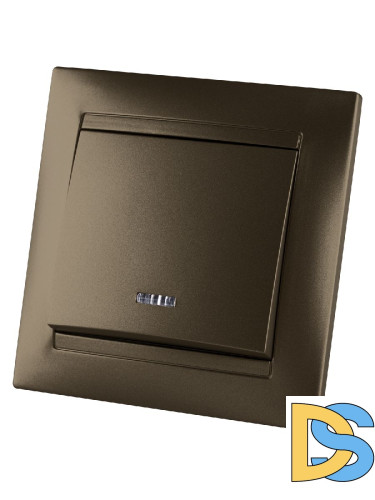 Выключатель одноклавишный с подсветкой Лама TDM Electric SQ1815-0704