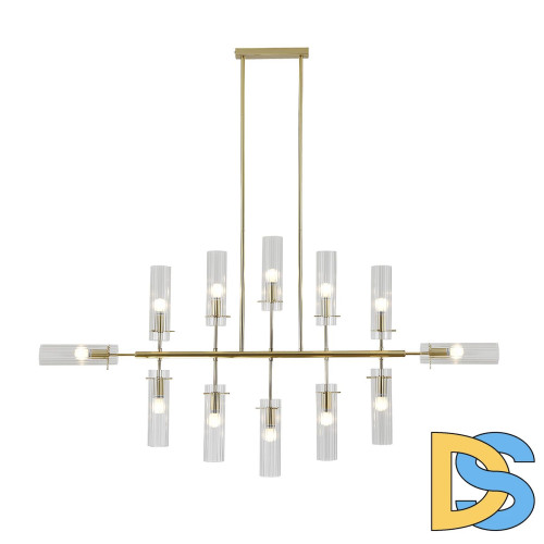 Люстра на штанге Indigo Saetta 11053/12R Gold V000565