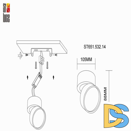 Накладной светильник ST Luce ST651 ST651.532.14