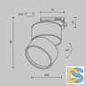 Трековый однофазный светильник Maytoni Onda TR007-1-12W4K-B-1