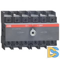 Реверсивный выключатель нагрузки АВВ OT125F3C 3P 125A