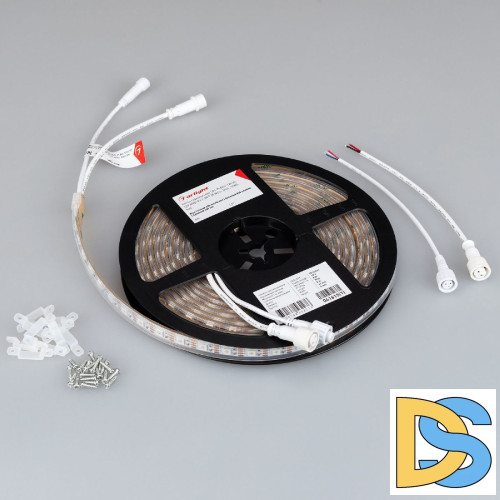 Светодиодная лента герметичная Arlight SPI-P-B60-12mm 12V RGB-PX1-BPT (8 W/m, IP66, 5060, 5m) 041615(1)