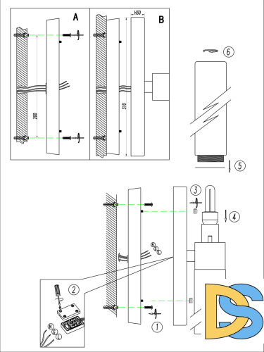 Подсветка для зеркал Odeon Light Tingi 2660/2W