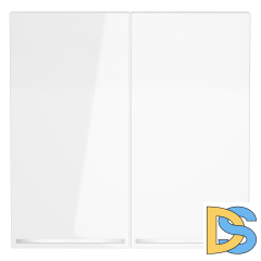 Клавиши для выключателя/переключателя двухклавишного с подсветкой, S70 (белый глянцевый)