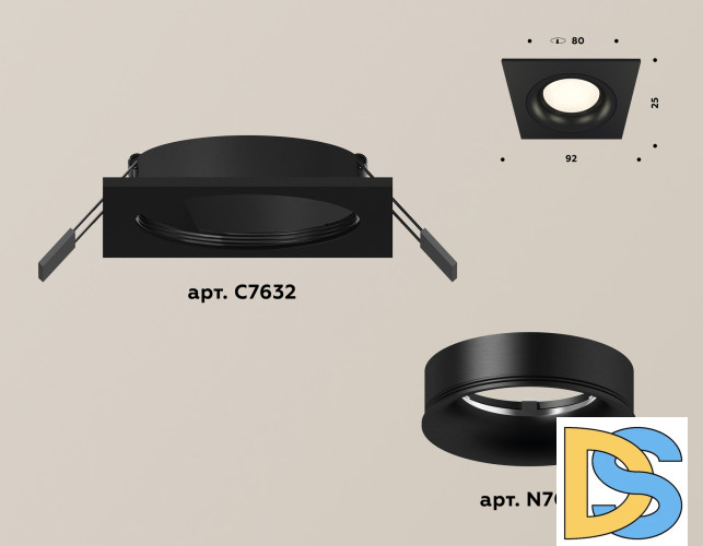 Встраиваемый светильник Ambrella Light Techno XC7632002 (C7632, N7011)