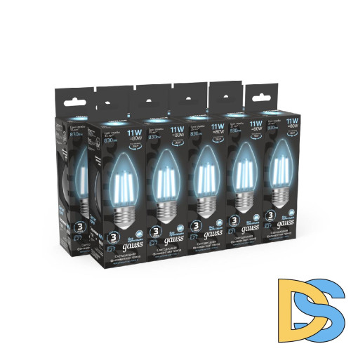 Лампа светодиодная Gauss Filament E27 11W 4100K 103802211