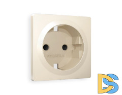 Лицевая панель для розетки с/з со шторками Ambrella Volt Alfa AP3270