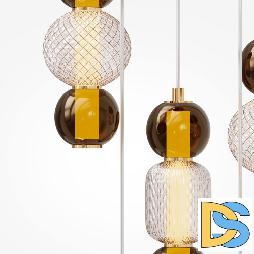 Каскадная люстра Maytoni Drop MOD273PL-L80G3K