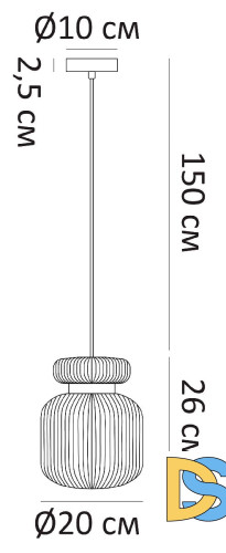 Подвесной светильник Arte Lamp Hamal A6170SP-1GO