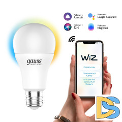 Лампа светодиодная диммируемая Gauss E27 10W 2700-6500K матовая 1080112