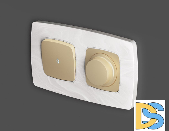 Лицевая панель для светорегулятора универсального Ambrella Volt Omega OP6055