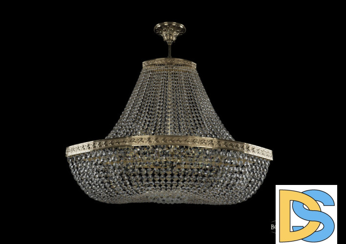Люстра на штанге Bohemia Ivele Crystal 19283/H1/90IV G