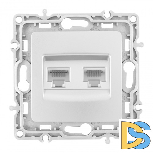 Розетка RJ45 Arte Milano 217.45-2.silver