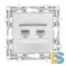 Розетка RJ45 Arte Milano 217.45-2.silver