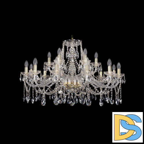 Подвесная люстра Bohemia Ivele Crystal 1413/12+6/360 G