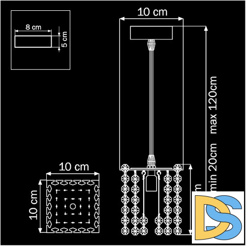 Подвесной светильник Lightstar Cristallo 795412