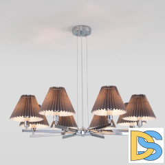 Подвесная люстра Eurosvet Peony 60136/8 хром/графит
