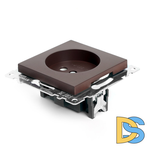 Розетка 1-местная с защитной шторкой Stekker Катрин GLS10-7109-04 49025