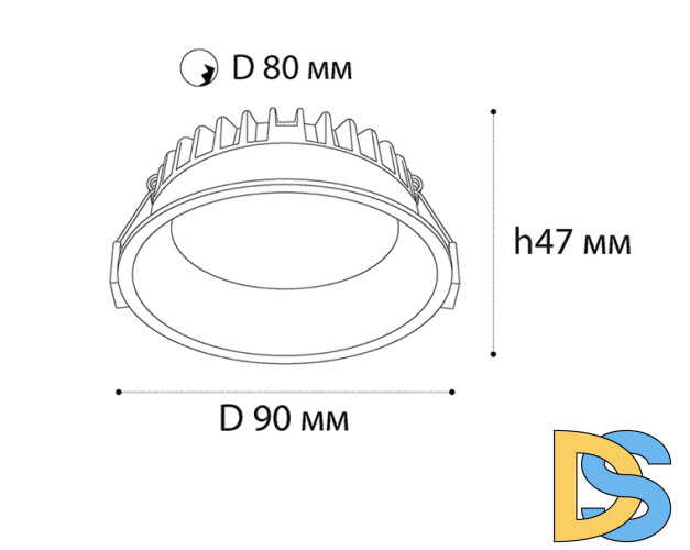 Встраиваемый светильник Italline IT08-8013 white 3000K