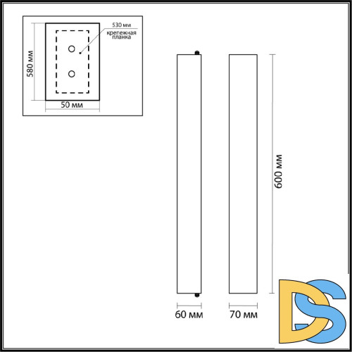 Настенный светильник Odeon Light Terrazzo 7012/15WL