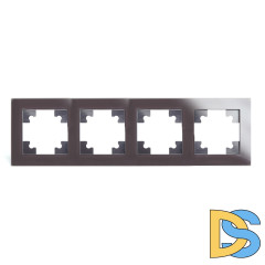 Рамка горизонтальная 4-местная Stekker Катрин 39538