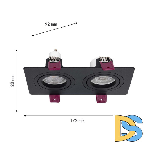 Встраиваемый светильник Favourite Lamppu 4646-2C