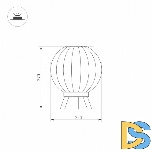 Уличный светодиодный светильник Arlight LGD-Pearl-Tab-7W Warm3000 029974