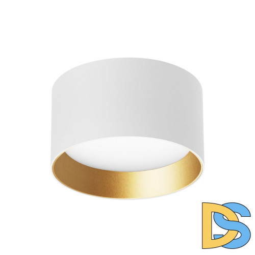 Накладной светильник Arlight SP-BISCOTTO-R140-15W Warm3300-MIX (WH-GD, 80 deg, 230V) 054915