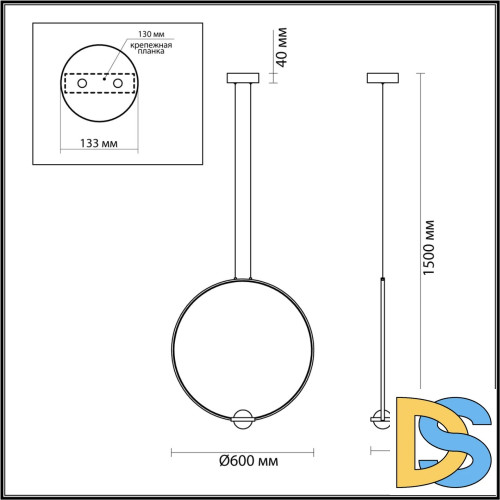 Подвесной светильник Odeon Light Gota 4337/27L