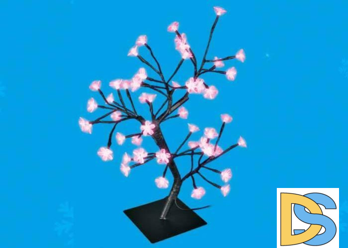 Светодиодное дерево 35x20x45см (UL-00001401) Uniel ULD-T3545-048/SBA PINK IP20 SAKURA