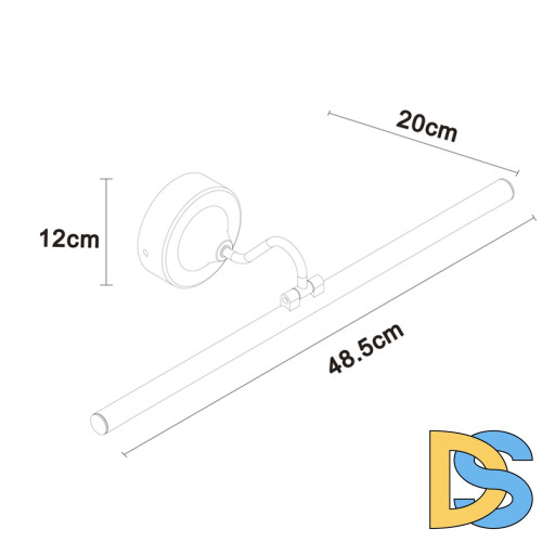 Подсветка для зеркал Arte Lamp Sol A7908AP-1BK