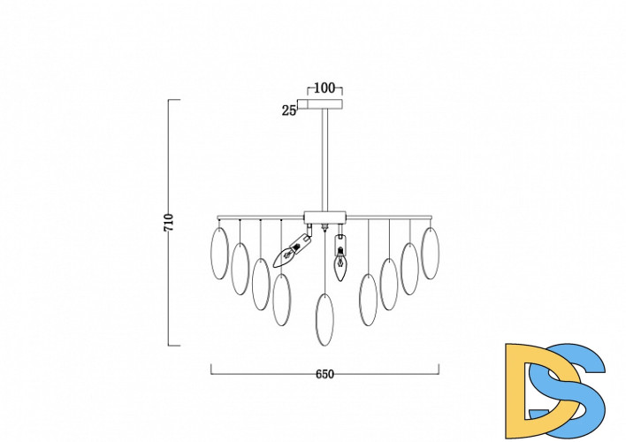 Люстра на штанге Freya Porto FR5104PL-06BS