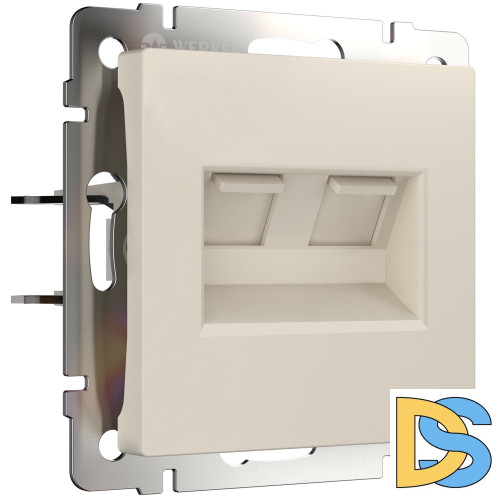 Розетка двойная Ethernet RJ-45 Werkel (айвори матовый) W1181162