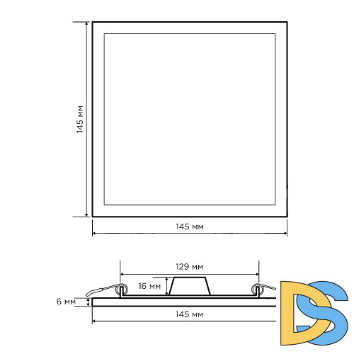 Встраиваемая светодиодная панель Apeyron 06-59