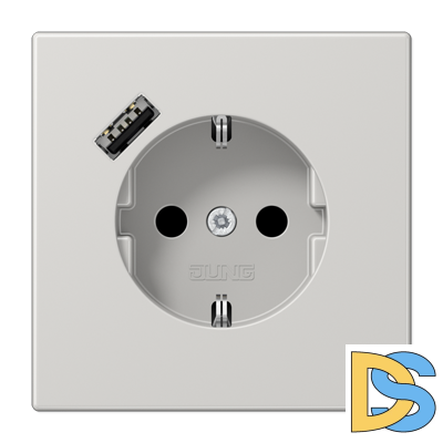 Розетка 2K+З USB Typ A Jung LS1520-18ALG