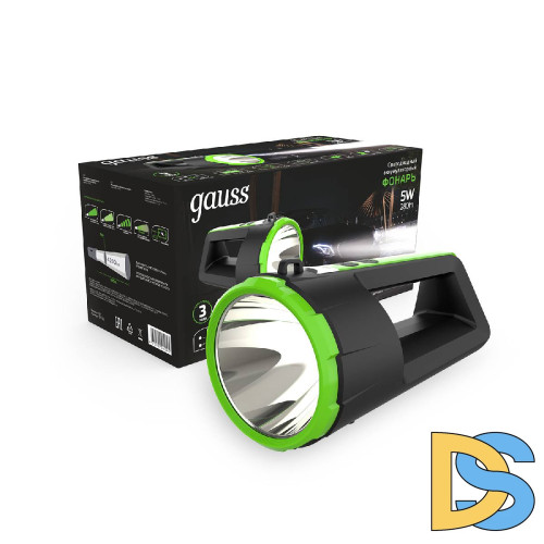 Прожекторный светодиодный фонарь Gauss аккумуляторный 233х112 280 лм GF701