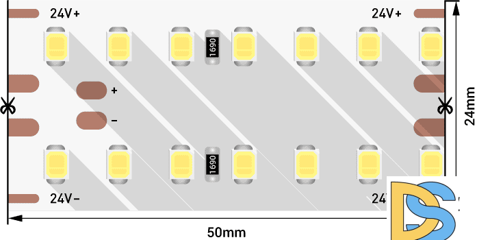 Светодиодная лента DesignLed DSG2280V2-24-NW-33 003246
