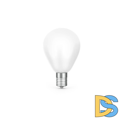 Лампа светодиодная филаментная диммируемая Gauss E14 9W 4100К матовая 105201209-D